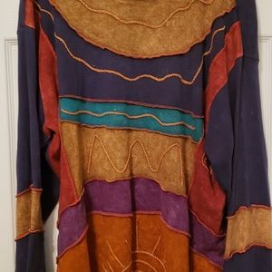 Unique Plus Size Long-Sleeve Shirt
